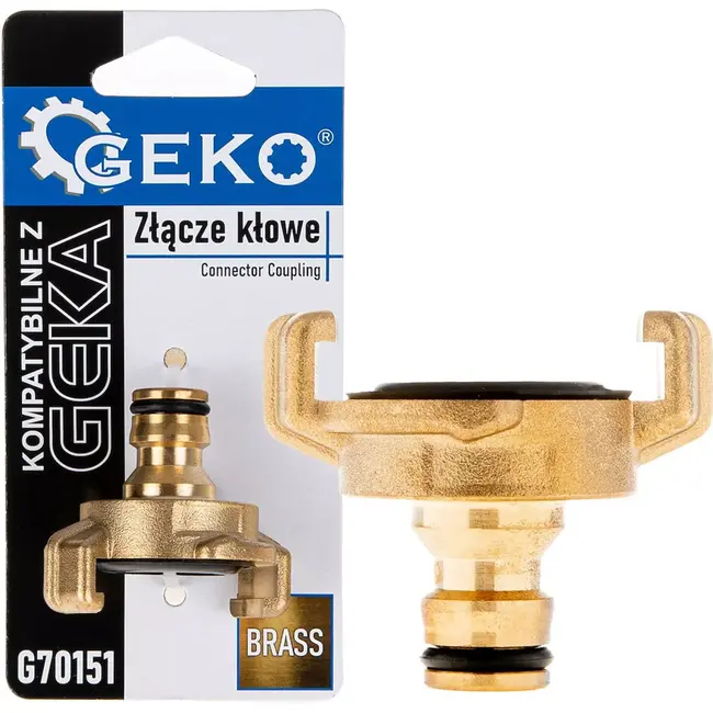 GEKO Messing snelkoppeling - Lekvrije verbinding - Duurzaam en veelzijdig - 3/4" maat