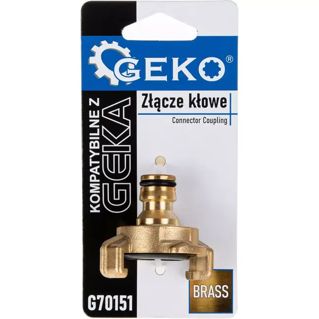 GEKO Messing snelkoppeling - Lekvrije verbinding - Duurzaam en veelzijdig - 3/4" maat