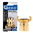 GEKO Messing klauwkoppeling - 3/4" - Snelkoppeling - Weerbestendig - GEKA compatibel