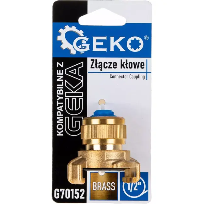 GEKO Messing klauwkoppeling 1/2" - Snelle en Lekvrije Verbinding - GEKA Compatibel