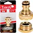 Tvardy Messing kraanadapter - 3/4" met 1/2" reducer - Universeel en Duurzaam