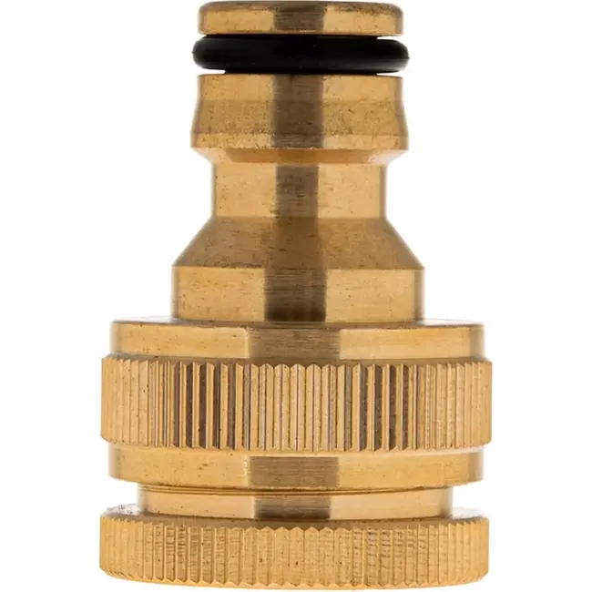 Tvardy Messing kraanadapter - 3/4" met 1/2" reducer - Universeel en Duurzaam