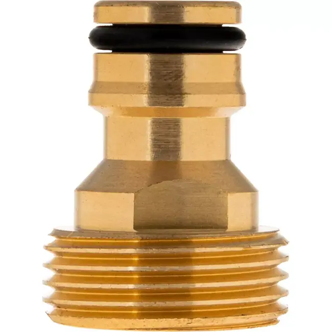 Tvardy Brass connector - 3/4" mannelijke draad - duurzaam en lekvrij
