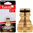 Tvardy 3/4" messing connector - mannelijke draad - lekvrij - duurzaam - eenvoudig te installeren