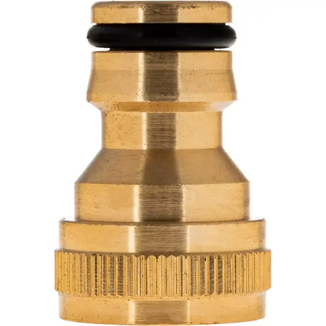 Tvardy 3/4" messing connector - mannelijke draad - lekvrij - duurzaam - eenvoudig te installeren