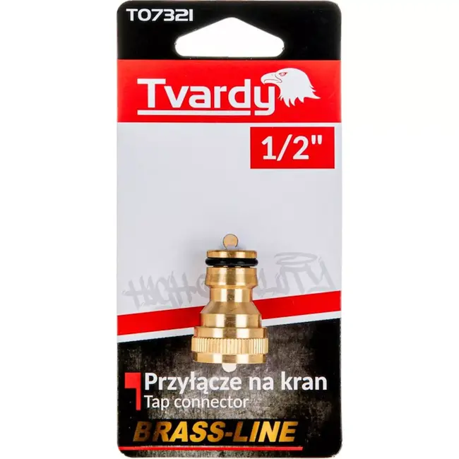 Tvardy 3/4" messing connector - mannelijke draad - lekvrij - duurzaam - eenvoudig te installeren