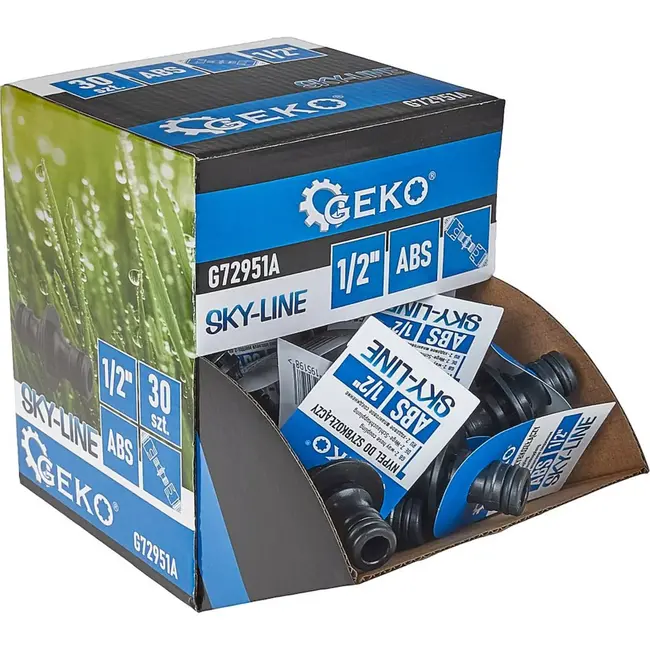 GEKO Twee-weg slangverbinding - Duurzaam ABS - Weerbestendig - Set van 30