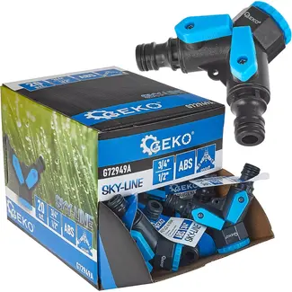 GEKO 2-weg waterverdeler - onafhankelijke ventielen - ergonomisch ontwerp - set van 20