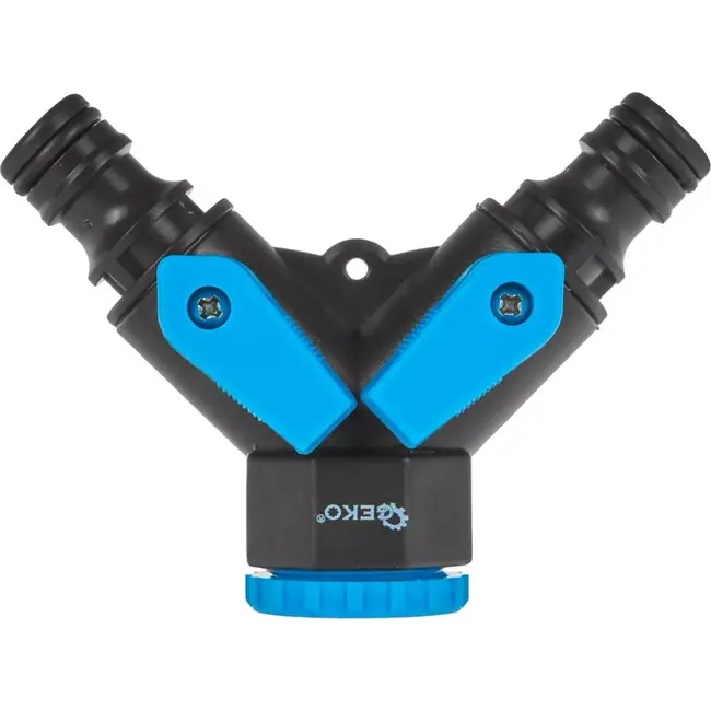 GEKO 2-weg waterverdeler - Onafhankelijke ventielen - Ergonomisch ontwerp - Weerbestendig kunststof