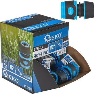 GEKO Set van 20 - 1/2" Snelkoppeling - Rubberen Grip - Weerbestendig