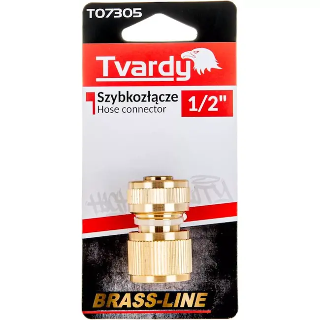 Tvardy Duurzame messing snelkoppeling voor 1/2" tuinslang - Lekvrij en weerbestendig
