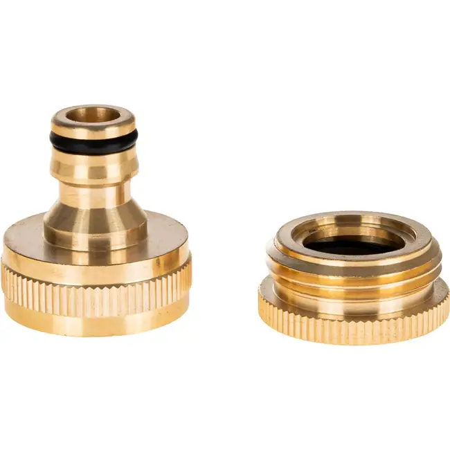 Tvardy Messing kraanadapter 1" met 3/4" reducer - Duurzaam en universeel