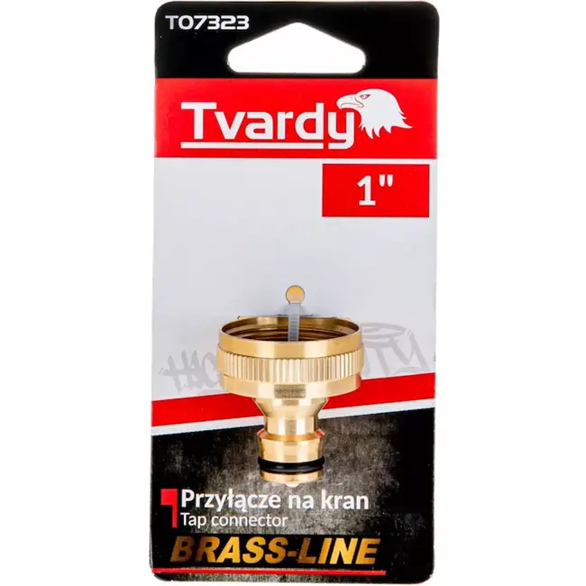 Tvardy Messing kraanconnector - 1" - Duurzaam en lekvrij - Eenvoudige installatie