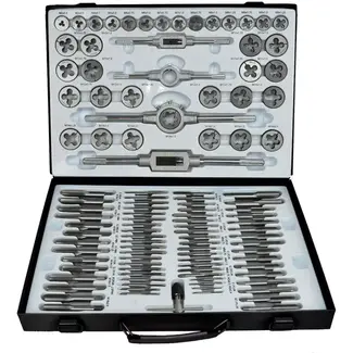 Keltin Tap- en snijset - 110-delig - M2 tot M18 - Voor diverse metalen - Inclusief opbergkoffer Keltin Tap- en snijset - 110-delig - M2 tot M18 - Voor diverse metalen - Inclusief opbergkoffer