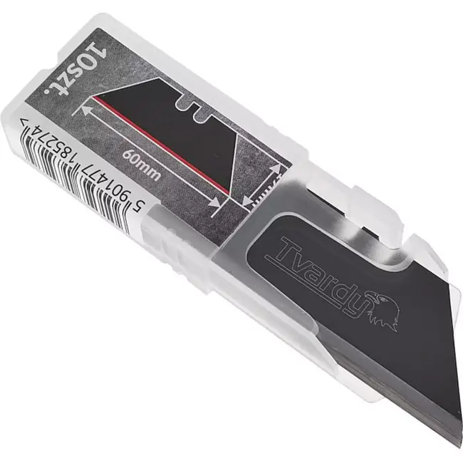 Tvardy Trapeziumvormige mesjes - SK2H staal - 60x19x0.6mm - 10 stuks - Duurzaam en scherp