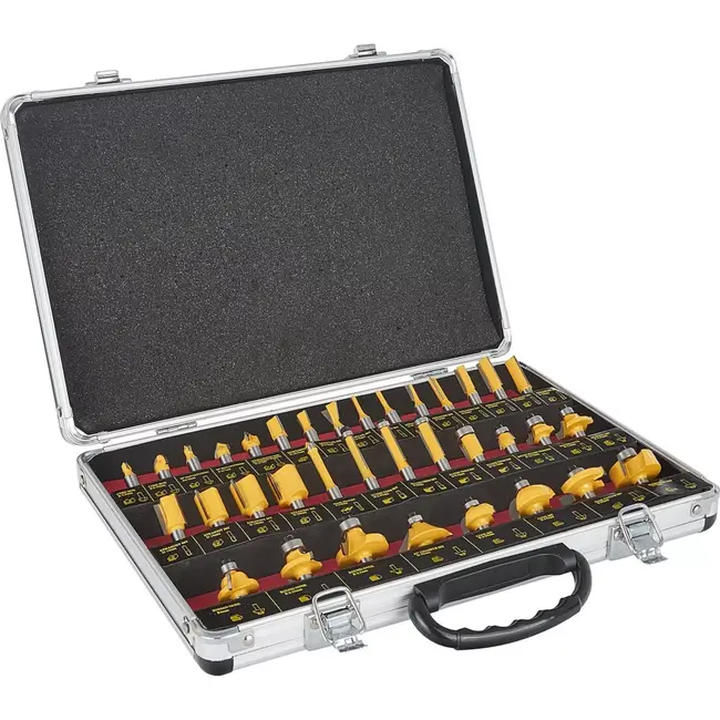 Keltin 35-delige frezenset - veelzijdige houtbewerking - duurzame koolstofstaal legering