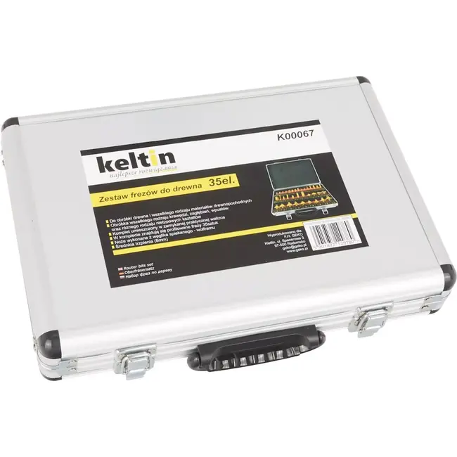 Keltin 35-delige frezenset - veelzijdige houtbewerking - duurzame koolstofstaal legering