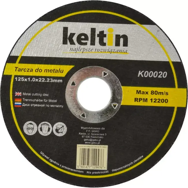 Keltin Metaal slijpschijven - 125x1.0mm - Staal & INOX - Set van 25 stuks
