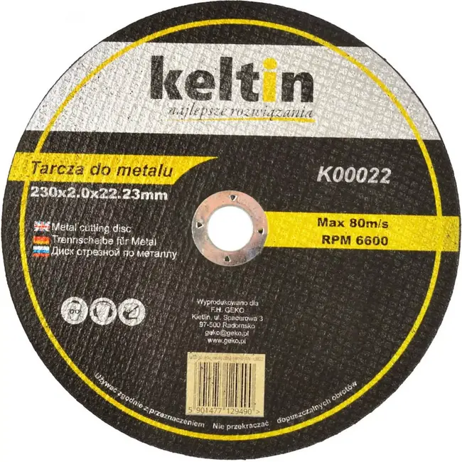 Keltin Metaalsnijschijf - 230x2.0mm - Set van 25 - Hoge precisie en duurzaamheid