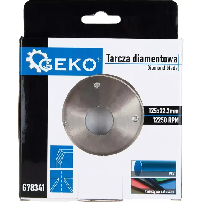 GEKO Diamantschijf voor PVC buizen - Snijden en afschuinen - 125 mm - Snel en precies