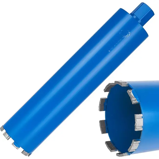 GEKO Diamantboor - 102 mm - Voor nat en droog boren - 450 mm lengte - 9 segmenten