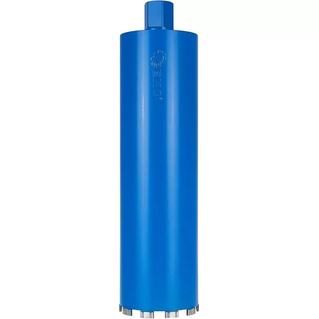 GEKO Diamantboorkroon 122x450mm - Voor nat en droog boren - 10 segmenten - Robuuste constructie