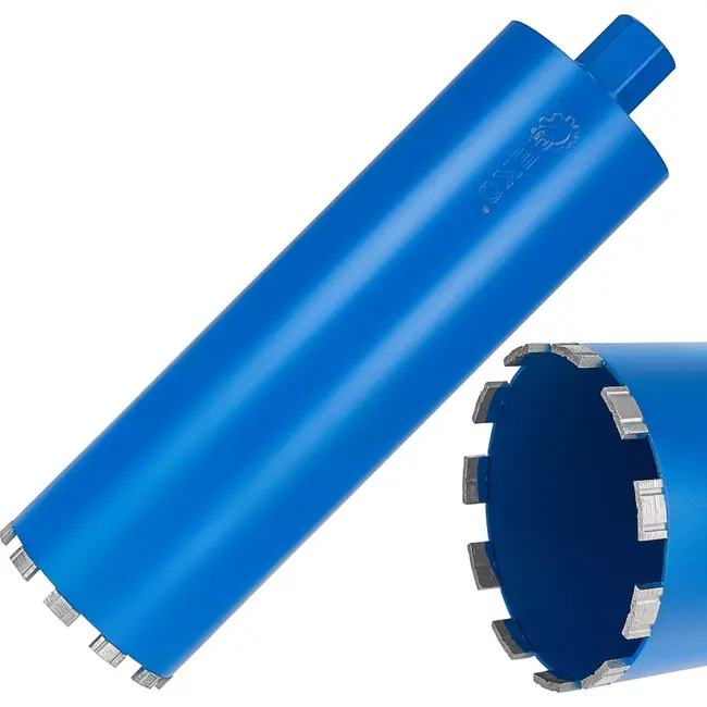 GEKO Diamantboor 132x10x450mm - Precisie en Duurzaamheid - Geschikt voor Nat en Droog Boren