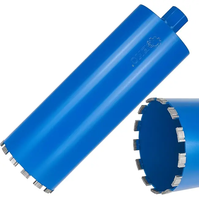 GEKO Diamantboorkroon - 152x10x450mm - Voor nat en droog boren - 13 segmenten