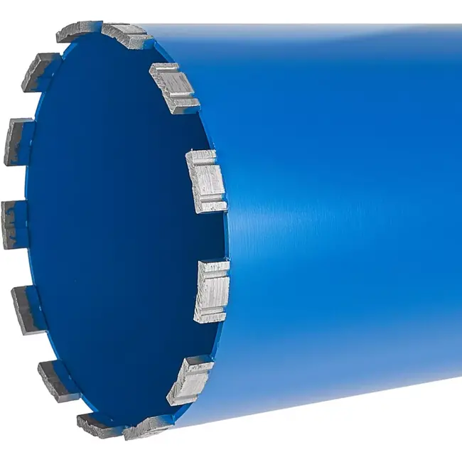 GEKO Diamantboorkroon - 152x10x450mm - Voor nat en droog boren - 13 segmenten