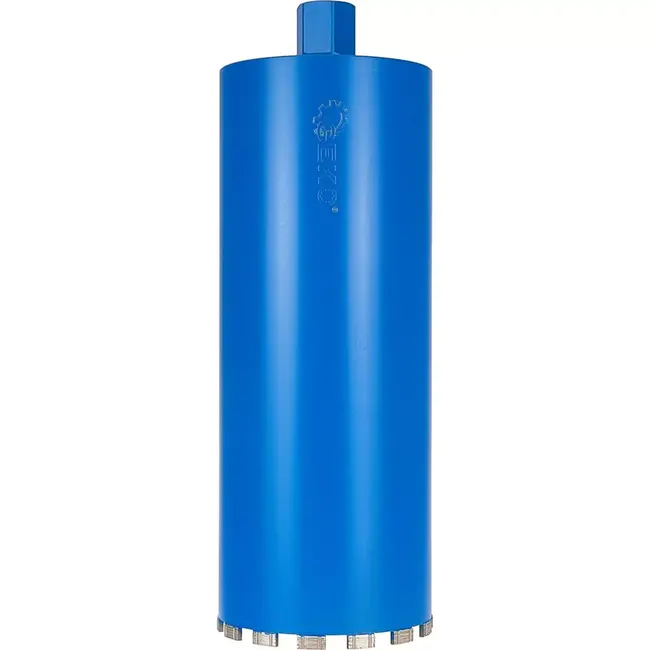 GEKO Diamantboor 162x10x450mm - Voor nat en droog boren - 14 segmenten - Robuust en duurzaam ontwerp