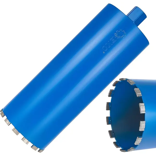 GEKO Diamantboor 162x10x450mm - Voor nat en droog boren - 14 segmenten - Robuust en duurzaam ontwerp