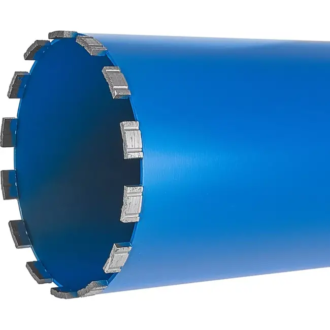 GEKO Diamantboor 162x10x450mm - Voor nat en droog boren - 14 segmenten - Robuust en duurzaam ontwerp