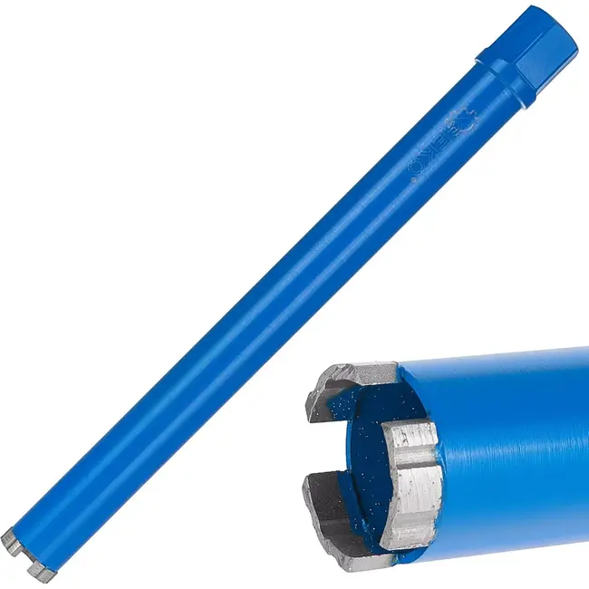 GEKO Diamantboor - 42x10x450mm - Voor nat en droog boren - 3 segmenten