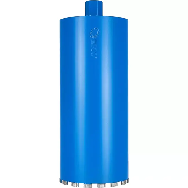 GEKO Diamantboor 182 mm - Voor nat en droog gebruik - 450 mm werkdiepte - 16 segmenten