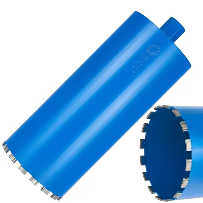 GEKO Diamantboor 182 mm - Voor nat en droog gebruik - 450 mm werkdiepte - 16 segmenten
