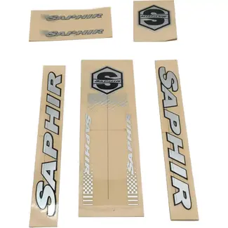 Delta Decalset voor fiets - Inclusief balhoofdbuis, voorvork, zitbuis en onderbuis - Complete set