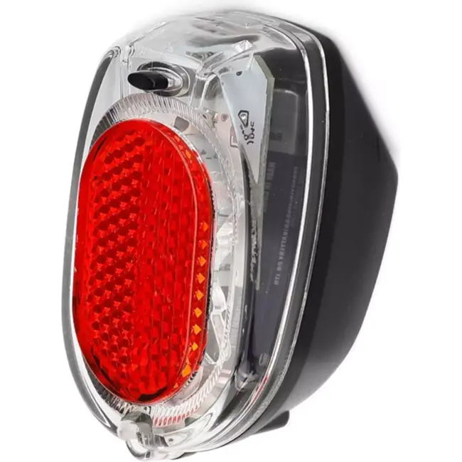 Falkx Retro fietsachterlicht - LED technologie - Zichtbaarheid tot 600m - Batterijgevoed - Verstelbare montage 50-80mm