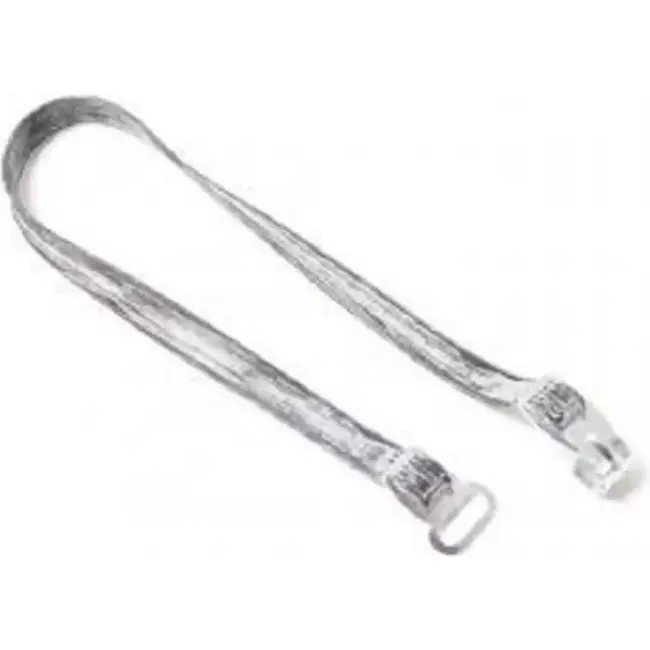 Bibia Camping snelbinder - rubber - haak/oog - zwart - 48 cm