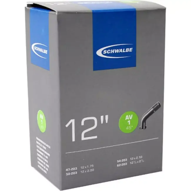 Schwalbe Binnenband 12 inch - Schrader ventiel - Duurzaam en betrouwbaar - Voor kinder- en vouwfietsen