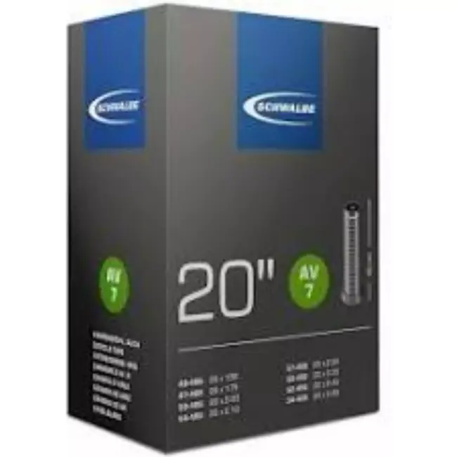 Schwalbe Binnenband 20x1.50-2.50 - Schräder ventiel 40mm - Duurzaam rubber - Zwart