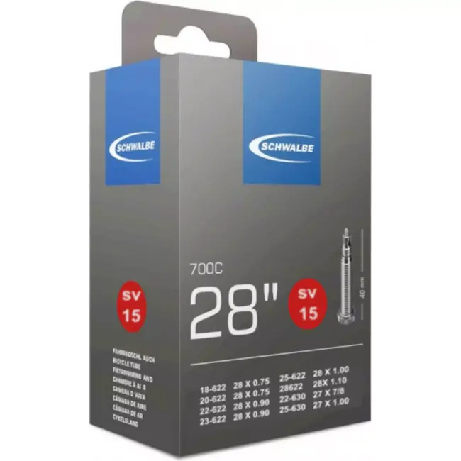 Schwalbe Binnenband 28 inch - Presta ventiel 40 mm - ETRTO 18/28-622 - Duurzaam en betrouwbaar