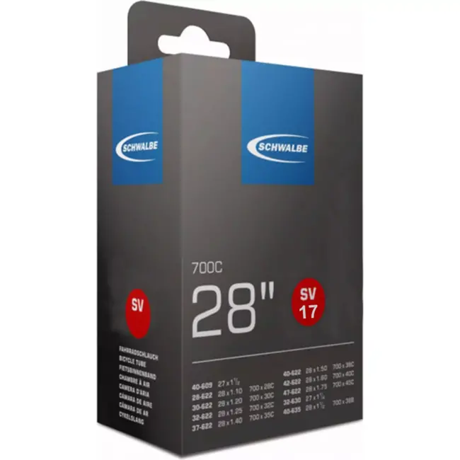 Schwalbe Binnenband 28 inch - Presta ventiel 60mm - Geschikt voor diverse bandenformaten