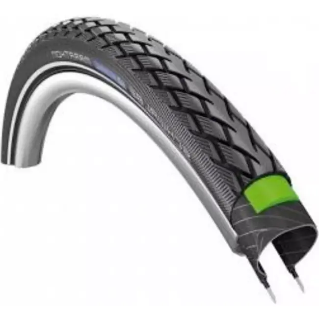 Schwalbe Duurzame buitenband met 3mm anti-leklaag en reflectie voor e-bikes - 28x1.40 zwart