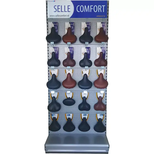 Selle Comfort Zadeldisplay schap - 100 cm breed - Inclusief magneetbord en schapkaarten