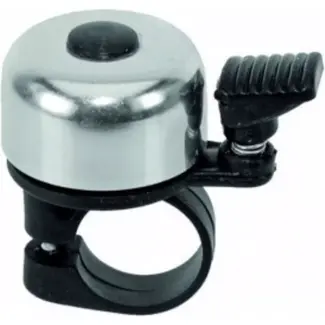 Falkx Kleine fietsbel - aluminium - zilver - compact en duurzaam