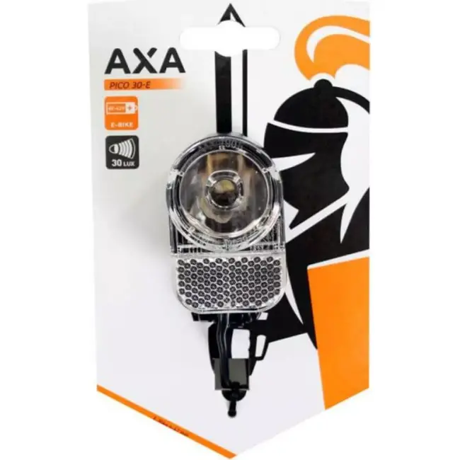 AXA Koplamp voor E-Bike - 30 lux LED - 6-42 Volt - Compact en sportief design - Geïntegreerde reflector