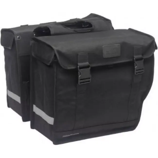 New Looxs Dubbele fietstas - Canvas - Waterafstotend - 48L - Zwart