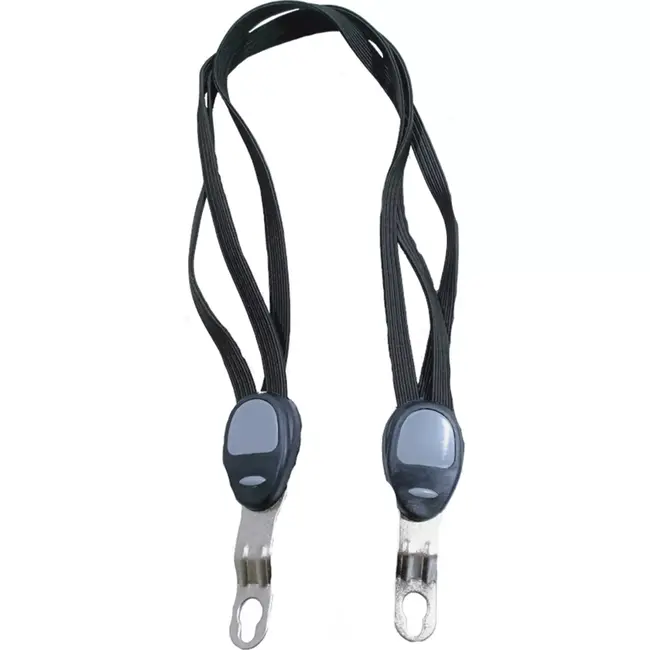 Falkx Zwarte snelbinder met stalen haak - Drie binders - Duurzaam en betrouwbaar