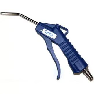 Cyclus Luchtpistool - 1/4" aansluiting - 100mm tuit - Blauw - Voor compressor