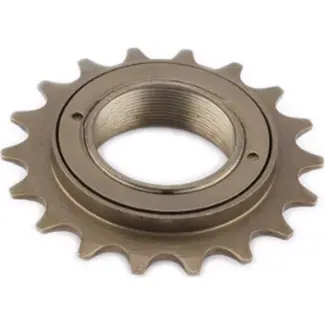 Vinty Enkelvoudig freewheel - 18 tanden - BSA schroefdraad - Staal - Chrome
